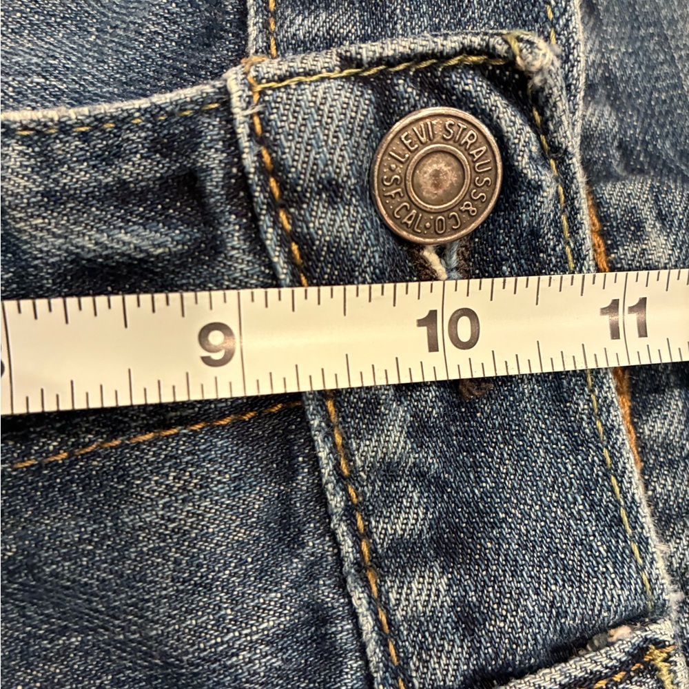 Levi's Men's Straight Jeans - Classic Blue - Picture 12 of 13